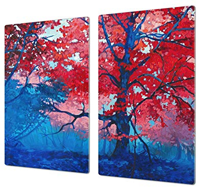 Cubre vitros de cristal templado - Tablas para cortar – Tabla para amasar y protector de vitro – UNA PIEZA (60 x 52 cm) o DOS PIEZAS (30 x 52 cm) 60D06B