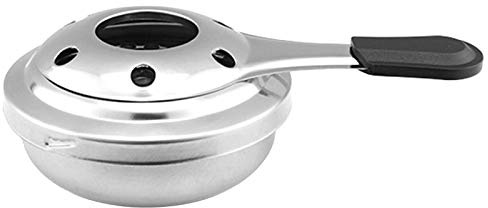LNJ Alkoholbrenner - Fondue Brenner Aus Edelstahl - Pastenbrenner Zubehör - Spirituskocher Brennpaste Alkohol Brenner - Mini Schokoladenkäse Topfbrenner Alkoholkocher Für Camping (1 Stück)