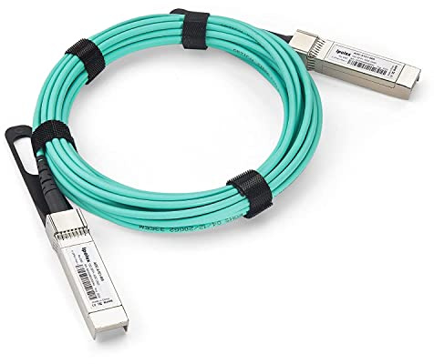 ipolex Câble 10G SFP+ AOC - Câble Optique Actif 10GBASE, câble à Fibre Optique directe OM3 MMF avec connecteurs SFP+, pour Cisco SFP-10G-AOC20M, Ubiquiti UniFi, Mikrotik, D-Link etc. 20-m(66-ft).