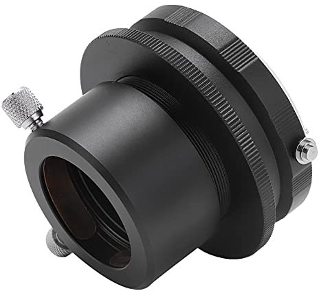 Anello Adattatore per Obiettivo Macro per Fotocamera per Obiettivo con Attacco F per per Oculare per Telescopio da 1,25 Pollici per Guida Fotografica