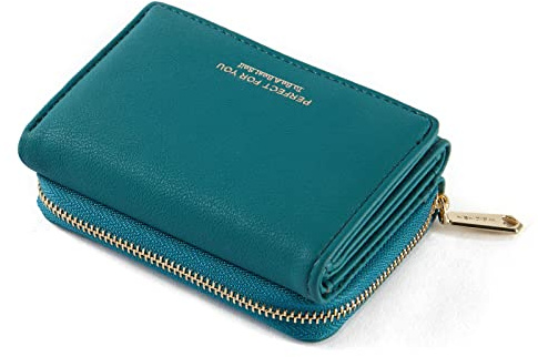 Petit Porte Monnaie Femme, Porte Feuilles pour Femme avec Grande Capacité, élégant Portefeuille Petit Format avec Grande Pochette pour pièces de Monnaie