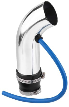 Kit de tubo de admisión de aire frío, 76mm/3 Pulgadas Admisión universal Aleación de aluminio de aire frío Kit de manguera de tubo Piezas del sistema de filtro automotriz para el reemplazo del coche