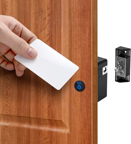 Electric Cabinet Locks, Hidden NFC Lock, RFID Locks for Cabinet Drawer, Invisible DIY RFID Lock, Concealed Security Lock with RFID Card, Smart Lock for Home Office Furniture Drawer Cabinet Cupboard
