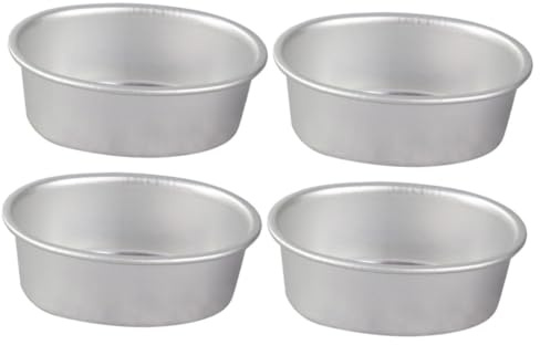 IMIKEYA 4pcs Egg Moulds Pudding Jelly Mold Cake Tins Oven Baking Molds Smooth Surface Reusable