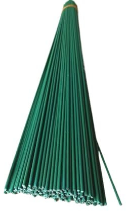 Blumendraht 50 Stück 40 cm Länge, Durchmesser 2 mm, 3 mm, 4 mm, 5 mm, Papier-Eisendraht, verwendet for DIY künstliche Blumen, Nylonstrumpf, Blumenmaterialien Gartendraht (Color : 2mm PVC covered, Si