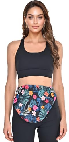 WearWan Stomagurt | Leck- und Geruchsschutz | Bauchbeutel Abdeckungen für Damen und Herren | Sport und Alltag | Größe S, Hibiskus