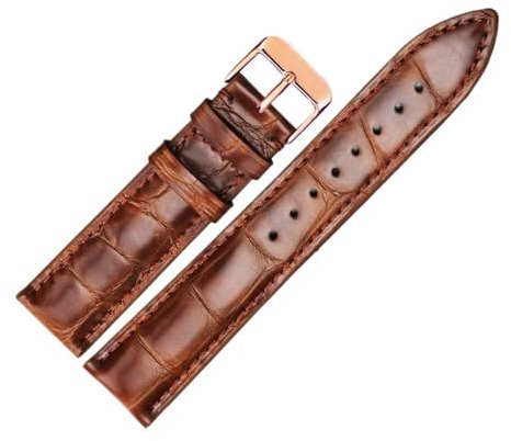 SpaRcz Uhrenarmband aus echtem Leder für Herren- und Damen-Uhrenketten-Ersatzbänder 18-22mm, Farbe 11, 18mm