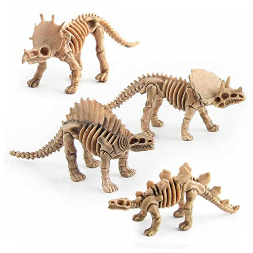 KONTONTY 12stücke Mini-dinosaurierskelett-simulationsspielzeug Dinosaurierskelett-Ornament Lustige Dekoration Für Home Office Bar Bücherregal Schreibtisch Schlafzimmer