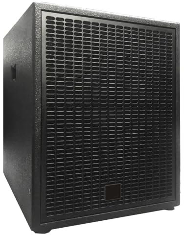 Sistema de subwoofer profesional, 15 pulgadas, 700 W RMS, pico de 1400 W, respuesta de frecuencia de 30 Hz-300 Hz, sensibilidad de 104 dB, RMS/126 dB SPL de pico, impedancia de 8 ohmios