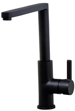 Liquida W25MB 360 Degree Swivel Spout Matt Black Kitchen Mixer Tap