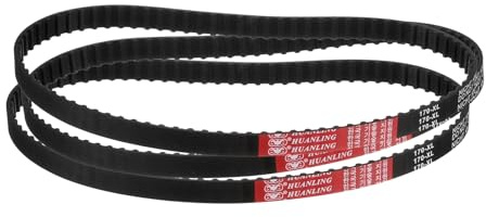 QUARKZMAN 3Pz 170Xl 037 Cinghia Distribuzione 85 Denti Cinghia Dentata in Gomma Nera, Larghezza 10mm, Passo 5,08mm, Parti Stampante 3D Parte Cinghia Dentata