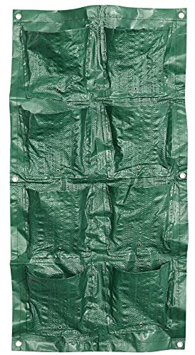 CIYODO Wandmontierte Pflanzentasche Vertikale Wachstasche Mehrere Taschen Pflanzbeutel Wetterfest