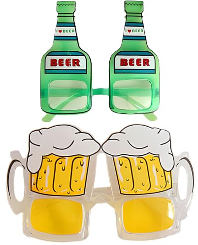 Lot de 2 verres amusants pour fête à la piscine, fête d'anniversaire, fête de bière et fête costumée, parfait pour les fêtes sur le thème hawaïen pour adultes