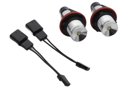 WANGBINGXING Faros Angel Eyes para Coche 2 uds Brillante 20W Angel Eyes Marker Luces Bombillas lámpara Uso for BMW E87 E39 M5 E60 E61 E63 E64 M6 E65 E66 E83 X3 E53 X5 2000-2008