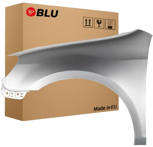 BLU Premium Kotflügel Passend für VW Volkswagen GOLF VI 6 schrägheck LA7T Links Grau | 2008-2016 | Vorderseite Vorne | Verzinkt & Lackiert | Einbaufertig