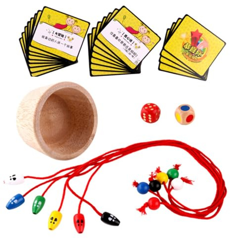 ZUNOXAZ Interactive Wooden Parent Desktop Game Cat Catch Mouse with Cards for Reaction Strategy Social Skills Development Educational for Boys and Ages