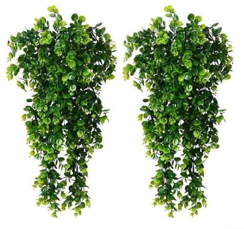 Guirnalda de hiedra artificial con vides en cascada para uso doméstico y jardín, material plástico diseñado para fines de decoración de interiores y exteriores (4 piezas C)