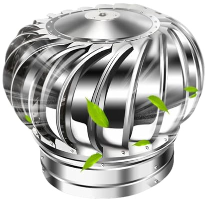 Comignolo Girevole del Tetto Antipioggia Cappello Eolico Per Camini In Acciaio Inox Tappo per Canna Fumaria Rotante per Tutti i Tipi di Camini 75 160 400mm(110mm/4.33in)