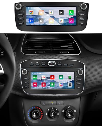 Autoradio per Fiat Punto Evo/Linea 12-15 con CarPlay e Android Auto CANbus | 6.86 Android Stereo per Fiat Punto Evo/Linea 2012-15 con GPS WiFi Bluetooth FM CANbus Comandi al Volante Retrocamera