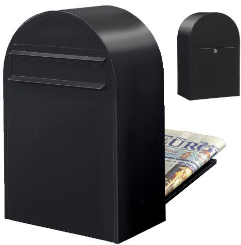 Bobi Classic B Briefkasten RAL 9005 strukturschwarz Zaunbriefkasten