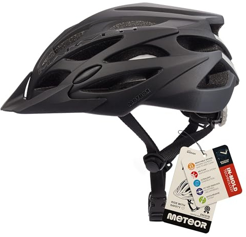 meteor® Marven Fahrradhelm Herren Damen Kinder-Helm MTB rollerhelm mädchen kinderfahrradhelm für Downhill rennradhelm Mountainbike Inliner skaterhelm BMX fahradhelm Scooter Jungen Bike Helmet