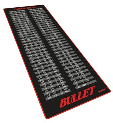 Bullet - Tappetino professionale antiscivolo per bersaglio per tornei, per esercitazioni domestiche, ufficio, pub, feste, protezione del pavimento