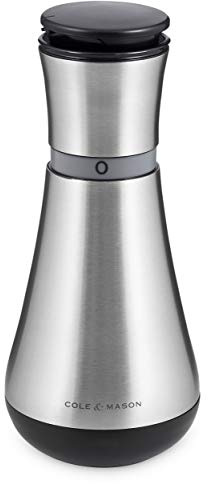 Cole & Mason H221917 Henley Aceitera y Vinagrera, Dispensador de Botella/Decantador, Acero Inoxidable, 1 x Botella, Suministrado Vacío, 2 Años de Garantía