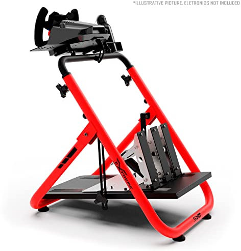 Extreme Sim Racing Wheel Stand Cockpit SXT V2 Racing Simulator - Racing Wheel Stand RED Edition For Logitech G25, G27, G29, G920, G923, Thrustmaster And Fanatec - WHEEL LOCKS INCLUDED