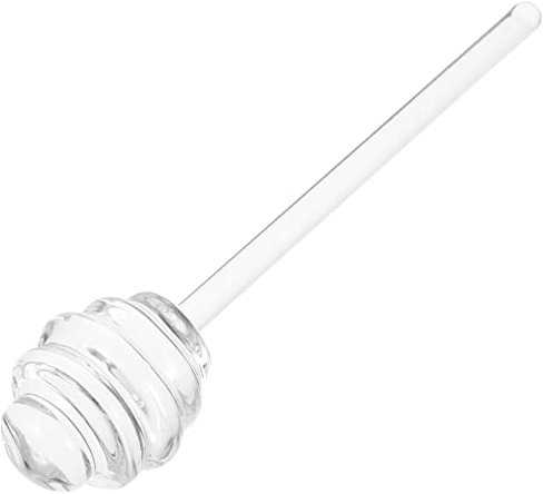 BESTonZON Honey Dipper Stick Transparente Honig Rührstab Für Küche Vielseitig Einsetzbar Von Honig Und Marmelade Leicht Zu Reinigen Und Wiederverwendbar