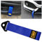 JNNJ 2 Piezas Correa De Remolque Universal, Nylon Remolque Ojo Correa, Emergencia Cuerda De Remolque para Coche, Correa Remorque para Fijar En El Parachoques Delantero Y Trasero del Coche(Azul)