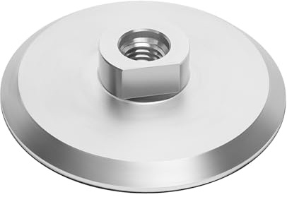 Create idea 1 STÜCK 4 Zoll/100 Mm Aluminium-Trägerteller Diamant-Polierpads Nylon-Trägerteller 5/18-11 Gewinde für Schleifscheiben Schleifscheiben mit Nylon-Rückseite