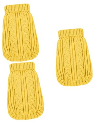 YARNOW 3St Party-Hundetuch Weihnachts hundepullover hundepulli Hunde Pulli Haustierkleidung warme Hundepullover Kleider Partykleidung für Haustiere Hundekleidung die Katze Haustierzubehör