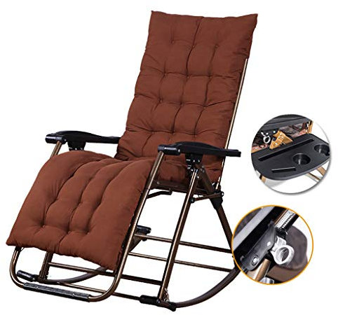 Zero Gravity Lounge Chair, Zero Gravity Chair Tragbarer Lounge Chair Klappbarer Strandstuhl Bequemer Relax Verstellbarer Schaukelstuhl Terrassen-Rasenstuhl für den Außenbereich Max. Belastung 150 kg