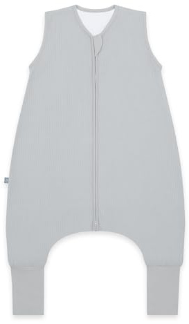emma & noah Baby Schlafsack mit umschlagbaren Füßen 2.5 TOG, Strampelsack für den Herbst und Winter, Bio-Baumwolle, OEKO-TEX Zertifiziert, Ideal für aktive Kinder