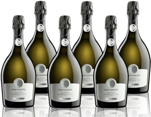 CASA CANEVEL BRUT | Prosecco DOC | 6x750 ml l | Paquete 6 botellas