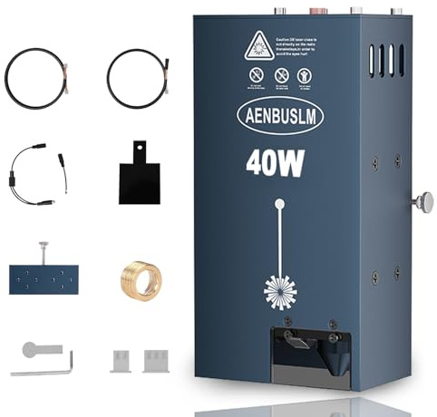 40W Modulo Laser Assistente Aria Integrato, Potenza di Uscita 5.W,Messa A Fuoco Fissa, Doppio Punto Ultra-Fine Compresso CNC Carving Fai Da Te Laser Master per Legno