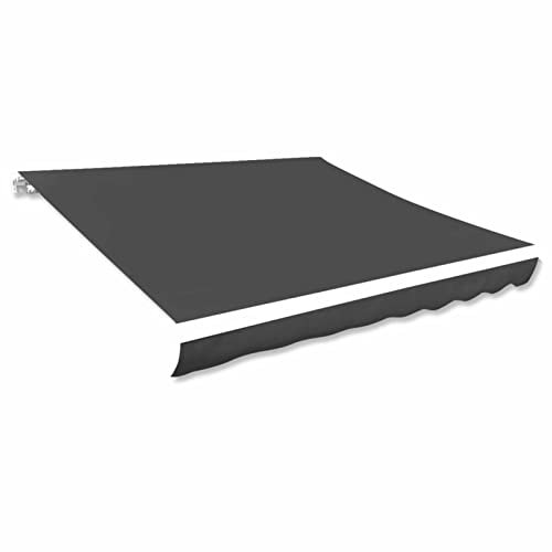 Juroupi Markisenbespannung Sonnensegel Makise Zeltstoff AußEnmarkise Markise Canvas Anthrazit 450x300 cm