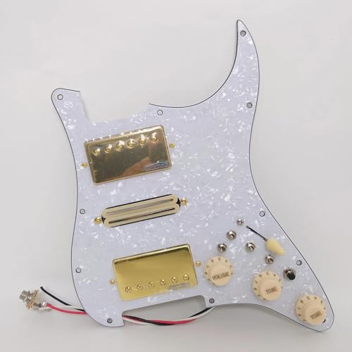 Vorverdrahteter Gitarren-Schlagbrett mit HSH Alnico Spulenteilung, 5 Humbucker Tonabnehmer für Fender USA / Mexiko Stratocaster Ersatzteile