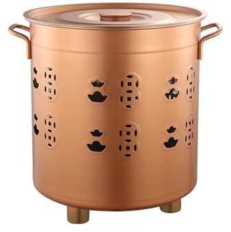 Brenntonne, Brenntonne für Draußen, Metalltonne Zum Verbrennen, Edelstahl Verbrennungsbehälter, Feuerstelle, für Den Garten Im Freien