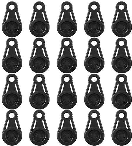 Happyyami 20pezzi Clip Tarp Professionali da Antivento e Versatili per Tende e Coperture per Campeggio Escursioni e attività Outdoor