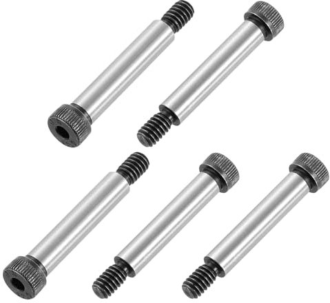 QUARKZMAN Tornillos De Cabeza Hexagonal Con Hombro De Acero Aleado, Longitud De Hombro De 1-1/2, Diámetro De Hombro De 5/16, Roscado 5/16-20 UNC, 10 Piezas