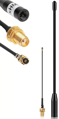 868-MHz-Antenne, 10 dBi Gain für Meshtastic LoRa Long Range Soft Whip-Antenne, 17 cm Omni SMA-Stecker, schwarz (1er-Pack)
