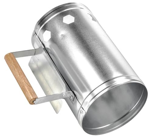 Milisten Secchio per Legno Stufa per Barbecue all Aperto Accendifuoco con Buona Circolazione Aria per Cottura Uniforme