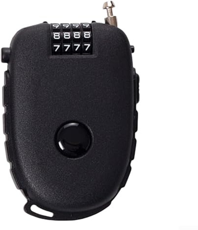 Lucchetto per casco moto con combinazione a 4 cifre, compatto e leggero, adatto per fissare caschi e biciclette durante il parcheggio