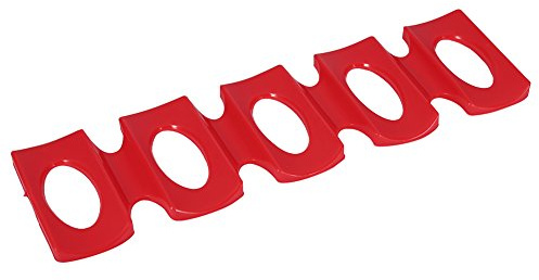 ANKROYU Premium Silicone Fridge Can Organiser Beer Bottle Wine Storage Mat Heat Resistant Non Slip Stackable Kitchen Accessory for Refrigerator Freezer Dishwasher Safe Red 30.6 x 9