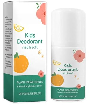 Mini Déodorant Anti-transpirant,Déodorant Naturel Roll-on,VBéodorants Naturels,Soin des Aisselles pour Enfants,Adolescents,Femmes et Hommes,Ingrédients Naturels et Sans Sel D'aluminium