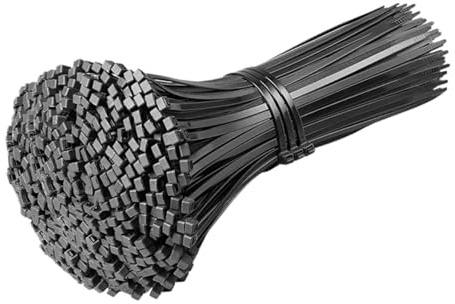 100 Uds. Lazo de nailon plástico autoblocante organizador negro sujetar Cable envoltura alambre(4x250mm)