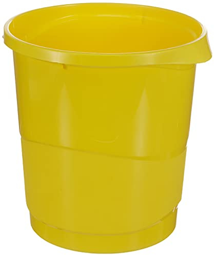 Esselte Europost Vivida Corbeille à papier en polypropylène 14 L Jaune