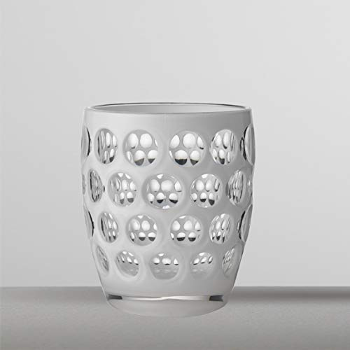 Mario Luca Giusti Set 6 Lente Bicchiere Basso Bianco