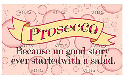 Vintage Metal Sign PROSECCO 8X14 inch Home Decor Inside Outside Bar Kitchen Pub Decorative Plaques
